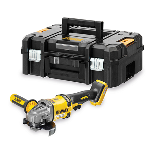 SMERIGLIATRICE - 125MM - 54V XR FLEXVOLT - NO BATTERIE E CARICABATTERIE - VALIGETTA TSTAK